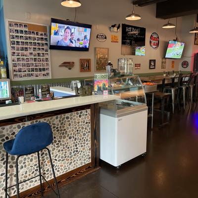 Bar and seating space